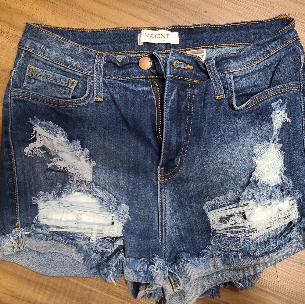 Vibrant Jeans Shorts